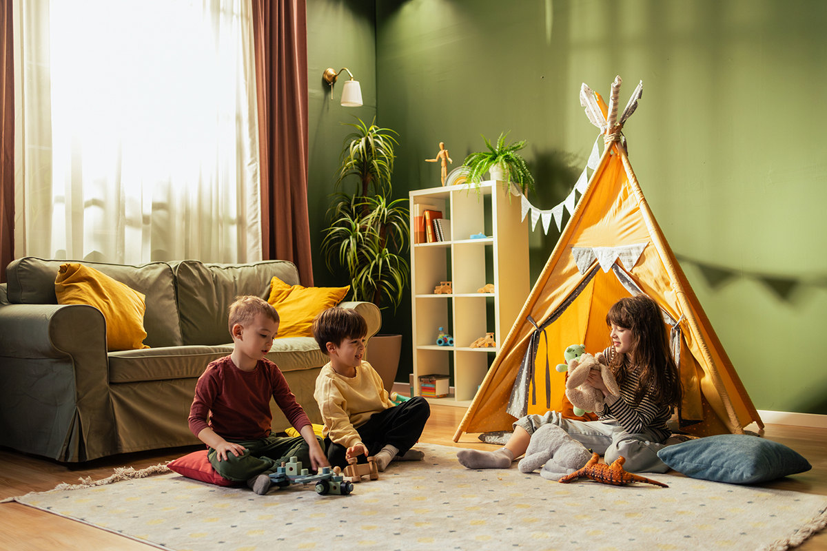 Perché i bambini costruiscono capanne